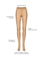 Strumpfhose transparent mandel Gr. 44/48, 15 DEN nur die