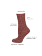 Socken mit Ripp-Struktur & Glitzer rosa Gr. 39-42 nur die