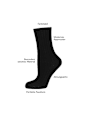 Boots Socken mit Bambus-Viskose schwarz Gr. 35-38 nur die