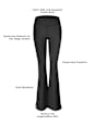 Flared Leggings mit Innenfleece schwarz Gr. 36/38 nur die