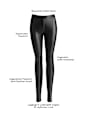 Leggings in Leder-Optik schwarz Gr. 36/38 nur die
