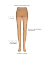 Strumpfhose Goodbye Laufmaschen mandel Gr. 44/48, 20 DEN nur die