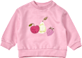 Sweatshirt mit Obst-Applikation, rosa, Gr. 62 ALANA