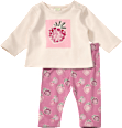 Set mit Langarmshirt & Leggings mit Brombeer-Motiv, lila, Gr. 56 ALANA