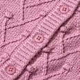 Strickjacke mit Noppen-Struktur, beere, Gr. 62 ALANA
