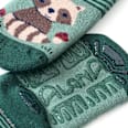 Stoppersocken mit Waschbär-Motiv, grün, Gr. 19/20
 ALANA