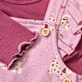 Set mit Langarmshirt & Latzhose mit Hunde-Katzen-Muster, rosa, Gr. 62 ALANA