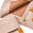 Set mit Strickjacke & Strickhose mit Mitwachsfunktion & Apfel-Muster, beige, Gr. 56 ALANA