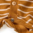 Strickoverall mit Ringel-Muster & Mitwachsfunktion, gelb, Gr. 56 ALANA