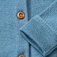 Strickjacke mit Mitwachsfunktion, blau, Gr. 56 ALANA