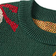 Strickpullover mit Jacquard-Rentier-Muster, grün, Gr. 128 ALANA