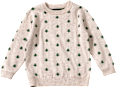 Pullover aus Jacquard-Strick mit Tannen-Muster, beige, Gr. 128 ALANA