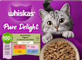 Nassfutter Katze Pure Delight Gemischtes Ragout in Gelee Whiskas