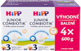 pokračovací mléčná kojenecká výživa 3 Junior Combiotik 12m, 4x600g HiPP