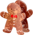 Haarklammer Lebkuchenmännchen ebelin