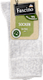 Socken mit Bio-Baumwolle grau, Gr. 35-38 (2 Paar) Fascino
