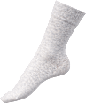 Socken mit Bio-Baumwolle grau, Gr. 35-38 (2 Paar) Fascino
