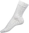 Socken mit Bio-Baumwolle grau, Gr. 35-38 (2 Paar) Fascino