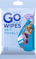Vlhčený uterák na telo GO WIPES