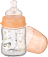 Babyflasche aus Glas Weithals orange, 120 ml babylove