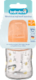 Babyflasche aus Glas Weithals orange, 120 ml babylove