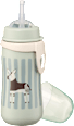  Trinkhalmflasche mintgrün, 330ml babylove