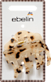 Haarklammer marmoriert, braun ebelin