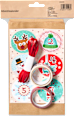 Adventskalender mit Papiertüten, Satinband, Aufkleber & Washitape Dekorieren & Einrichten