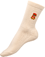 Crew Socken mit Teddy-Motiv beige Gr. 35-38 Fascino