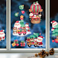 Fensterbild Kinder Weihnachtsmann (A3) Dekorieren & Einrichten