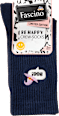 Crew Socken mit Halloween-Motiven lila Gr. 39-42 Fascino