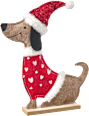 Stoffaufsteller Hund, rot-braun (25 cm) BOLTZE