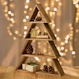Holzregal Tannenbaum, braun (45x10x60 cm) BOLTZE