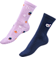 Crew Socken mit Halloween-Motiven lila Gr. 35-38 Fascino
