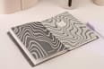 Journal-Set mit 2 Notizheften & Cover aus PU, grau (14x21 cm) Jean&Len