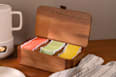 Aufbewahrungsbox für Tee aus Akazienholz (24x14x7,5 cm) Jean&Len