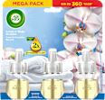 Lufterfrischer Duftstecker Cotton & Weiße Orchidee Nachfüllpack (3x19 ml) AIR WICK