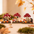 Holzaufsteller Pilz mit Tieren (12,5 cm) Dekorieren & Einrichten
