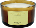 3-Docht Duftkerze Bergamot & Cedarwood (460 g) Jean&Len
