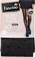 Strumpfhose Secret Style mit Punkte-Muster & Transparent-Optik schwarz Gr. 42/44, 60 DEN Fascino