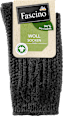 Socken mit Bio-Wolle & Zopf-Muster grau Gr. 35-38 Fascino