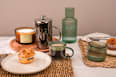 Kaffeebecher aus Borosilikatglas, doppelwandig, salbei (270 ml) Jean&Len