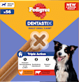 Kausnack Hund Zahnpflege DentaStix für mittelgroße Hunde, Multipack (8x7 Stück) Pedigree
