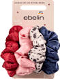 Scrunchies, Dalmatiner-Muster / rot / blau / rosa ebelin