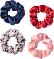Scrunchies, Dalmatiner-Muster / rot / blau / rosa ebelin