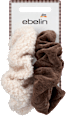 Scrunchies Teddystoff & Cord, beige/braun ebelin