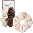 Scrunchies Teddystoff & Cord, beige/braun ebelin