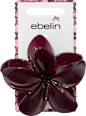 Haarklammer Blumen, aubergine ebelin