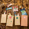 Beeren umhüllt von dreierlei Schokolade, Adventskalender zum Selbstgestalten 2026 dmBio