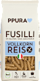 Nudeln, Fusilli aus Vollkornreis, glutenfrei PPURA
